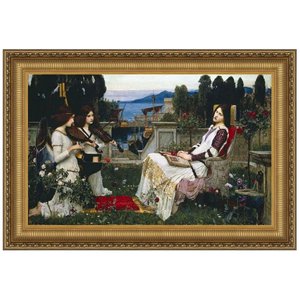 Saint Cecilia Framed Canvas Replica Painting: Grande