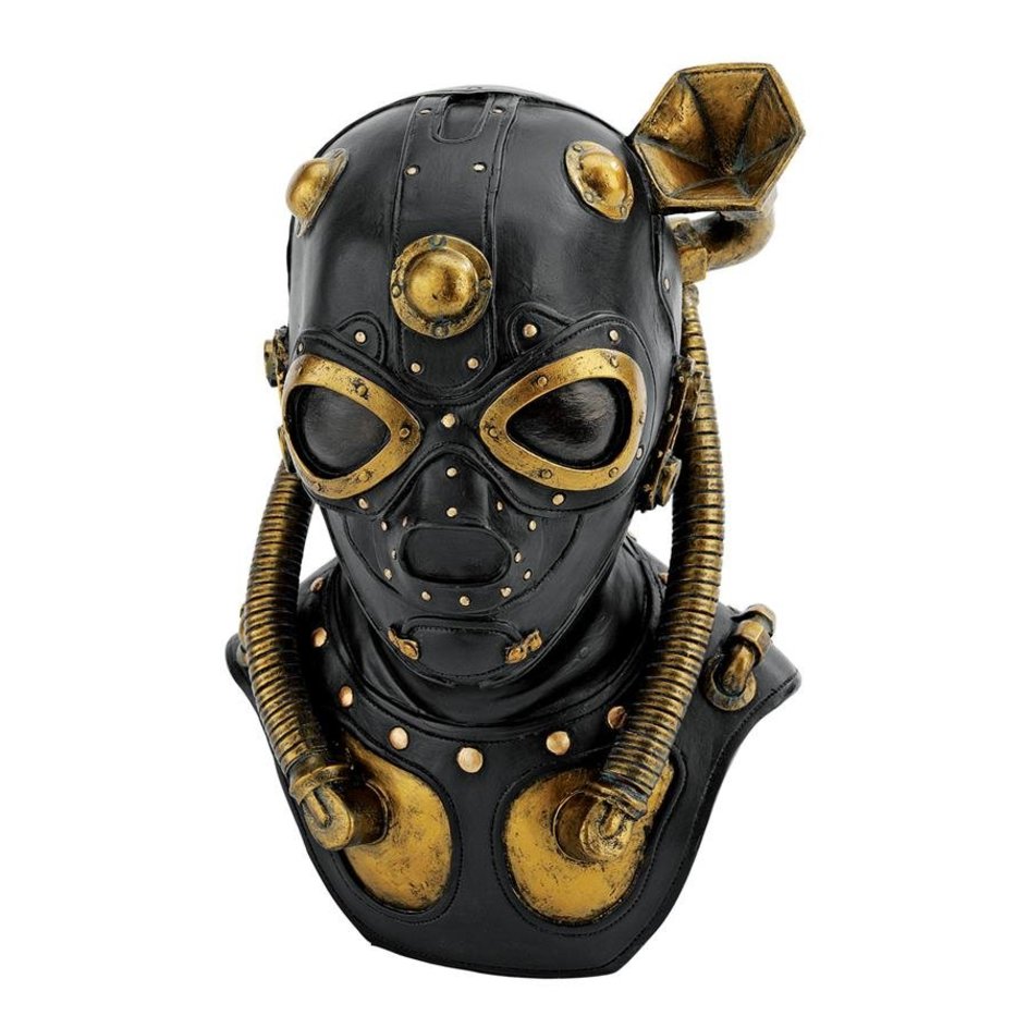 Steampunk Gas Mask Statue - Toscano