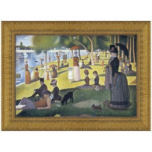 Sunday Afternoon on the Island of La Grande-Jatte, 1886: Framed Canvas Replica Painting