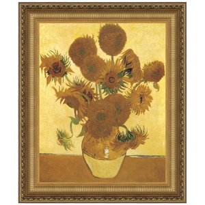 Sunflowers Framed Canvas Replica Painting: Small