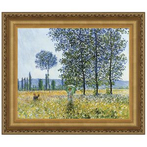 Sunlight Effect under the Poplars, 1887: Framed Canvas Replica Painting