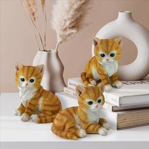 Tabby Kitten Triplets Baby Cat Statues - Design Toscano