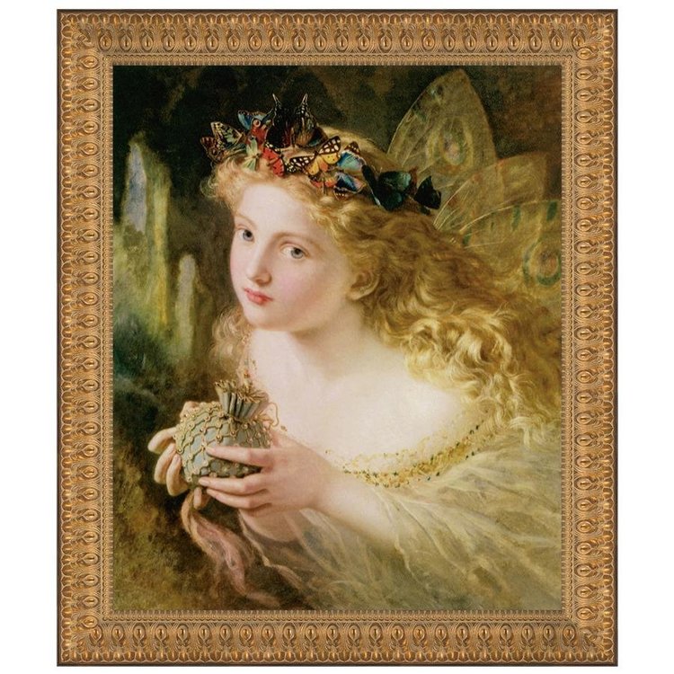 View larger image of Take the Fair Face of Woman Framed Canvas Replica Painting: Small