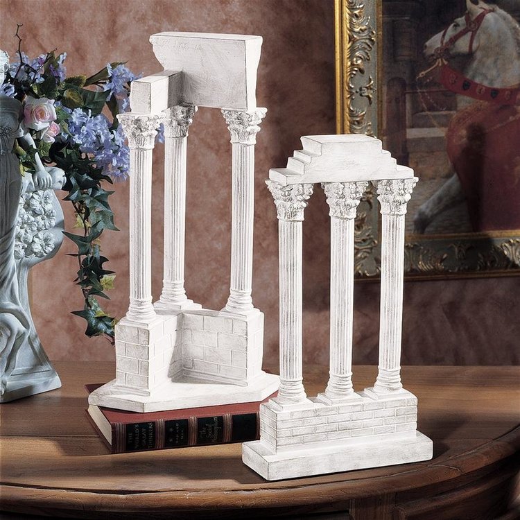 View larger image of Roman Forum Columns Statues: Set of Two