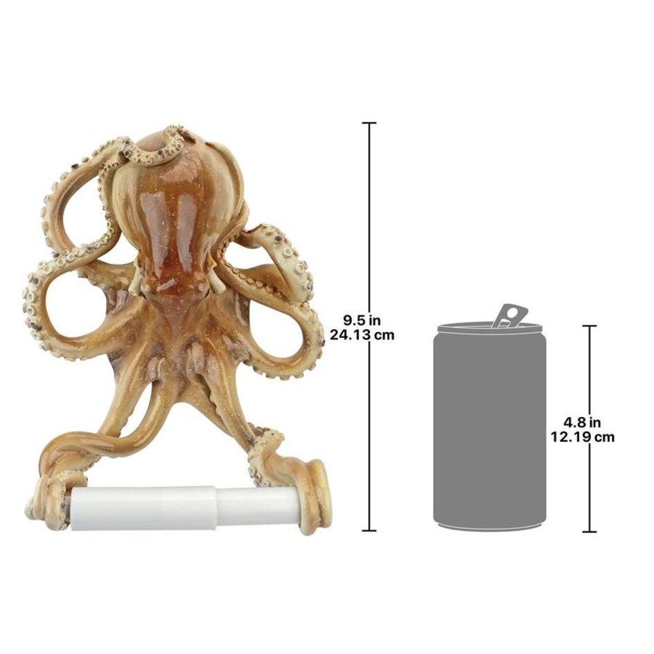 Octopus Bathroom Toilet Paper Holder - Design Toscano
