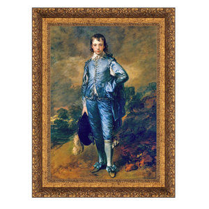 The Blue Boy Framed Canvas Replica Painting: Small