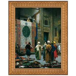 The Carpet Merchant, 1887: Framed Canvas Replica Painting: Large