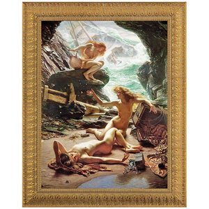 The Cave of the Storm Nymphs Framed Canvas Replica Painting: Grande
