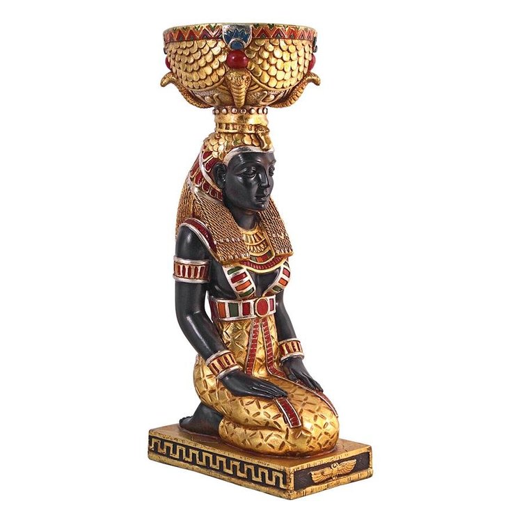 The Egyptian Goddess Eset Kneeling Urn Statue - Ne755964 - Design Toscano