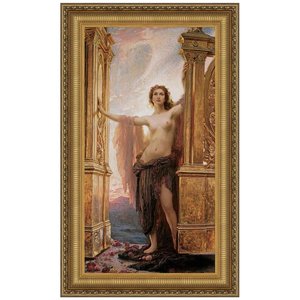 The Gates of Dawn Framed Canvas Replica Painting: Large