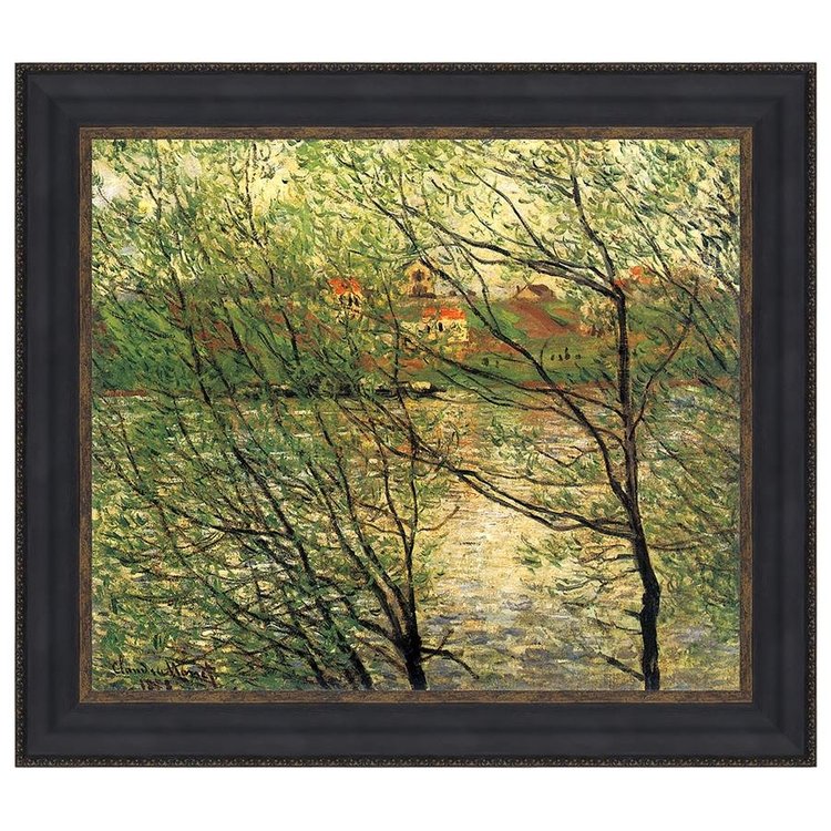 View larger image of Isle Grande-Jatte on the Seine Framed Canvas Replica Painting: Grande