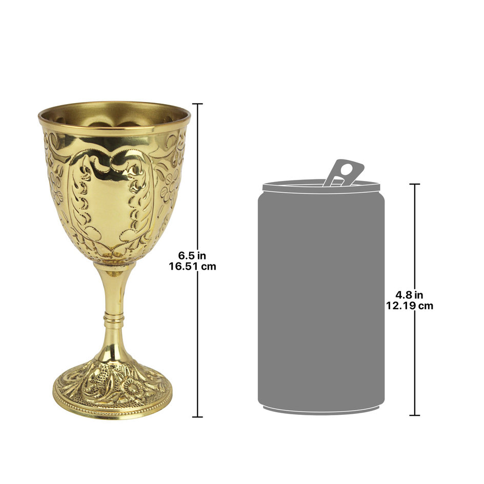 Brass Wine Goblets – Noble Designs