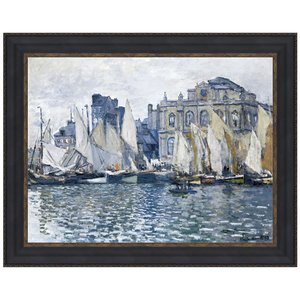 Museum at Le Havre Framed Canvas Replica Painting: Grande