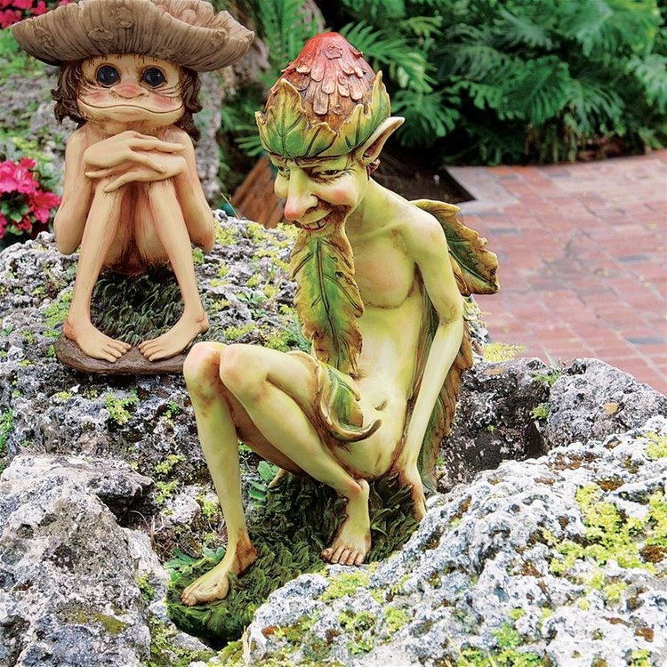 View larger image of Theodor, the Garden Troll Sculpture