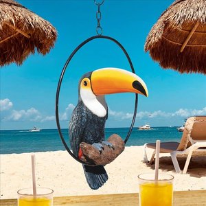 Touco the Tropical Toucan Sculpture on Ring Perch