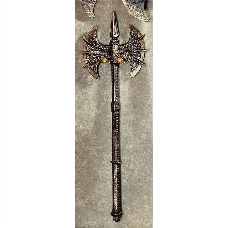 View larger image of Violet-le-Duc Medieval Double-Sided Cast Iron Display Battle Axe