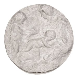 Direct Casting of The Virgin and Child with the Infant Saint John Wall Sculpture
