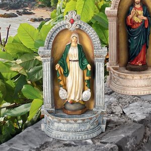 Virgin Mary of the Miraculous Medal Italian-Style Font Statue