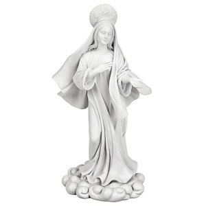 Blessed Virgin Mary of Unconditional Love Religious Statue by artist Evelyn Myers Hartley: Medium