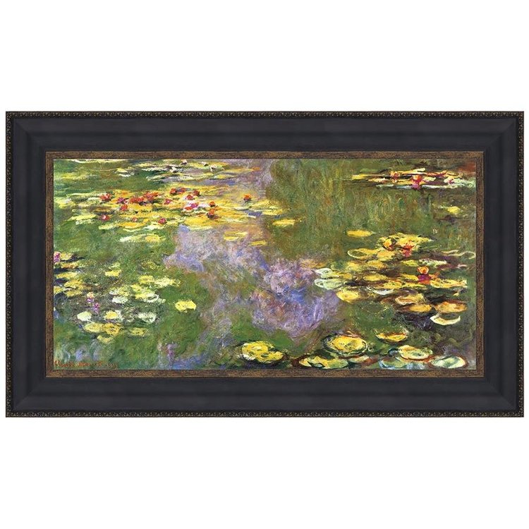 View larger image of Water Lilies Framed Canvas Replica Painting: Small