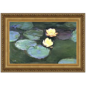 Water Lilies (Nympheas) Framed Canvas Replica Painting: Grande
