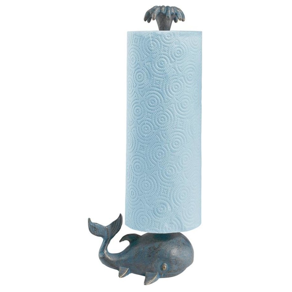 Cast Iron Paper Towel Holder Whale Paper Holder Coat Hook Towel