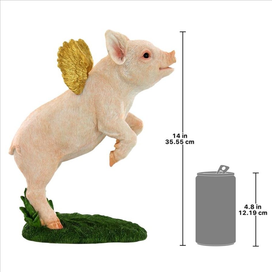 When Pigs Fly - Pig Statue - Design Toscano