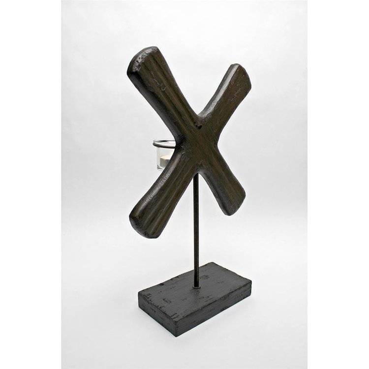 View larger image of X Form; Candleholder Sculpture: Large