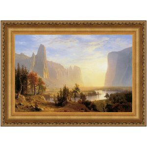Yosemite Valley Framed Canvas Replica Painting: Grande