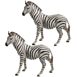 Zora, the Zebra Statues: Set of Two